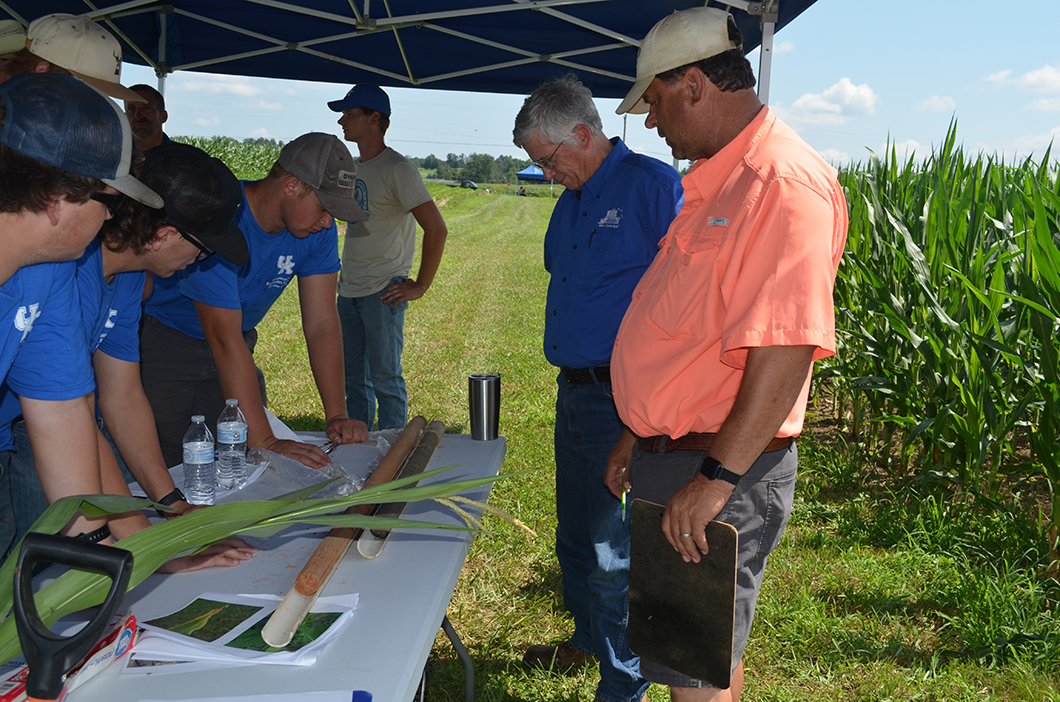looking at soils - crop scouting competition